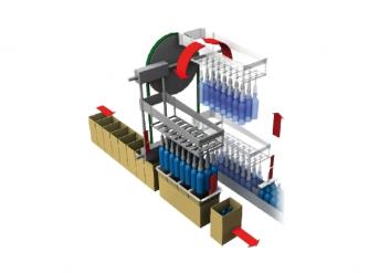 礦泉水抓取式裝箱機(jī)