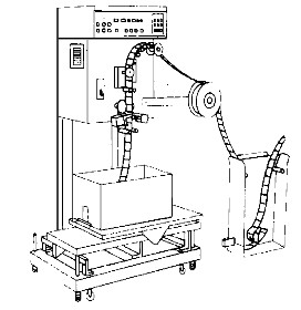 圖2 自動(dòng)疊袋機(jī)應(yīng)用示意圖